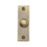 M Marcus Heritage Brass Rectangular Bell Push