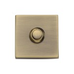 M Marcus Heritage Brass Square Bell Push