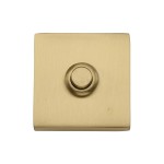 M Marcus Heritage Brass Square Bell Push