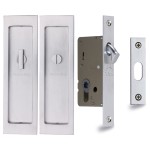 M Marcus Heritage Brass Flush Pull Privacy Set