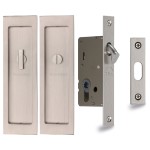 M Marcus Heritage Brass Flush Pull Privacy Set