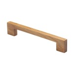 M Marcus Heritage Brass Wooden Cabinet Pull Handle Metro Design 160mm Centre to Centre