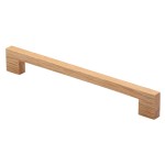 M Marcus Heritage Brass Wooden Cabinet Pull Handle Metro Design 224mm Centre to Centre