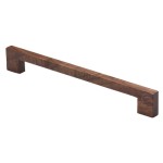 M Marcus Heritage Brass Wooden Cabinet Pull Handle Metro Design 224mm Centre to Centre