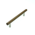 M Marcus Heritage Brass Wooden Cabinet Pull Handle T-Bar Tilaa Design 160mm Centre to Centre