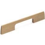 M Marcus Heritage Brass Wooden Cabinet Pull Handle Slim Aero Design 320mm Centre to Centre