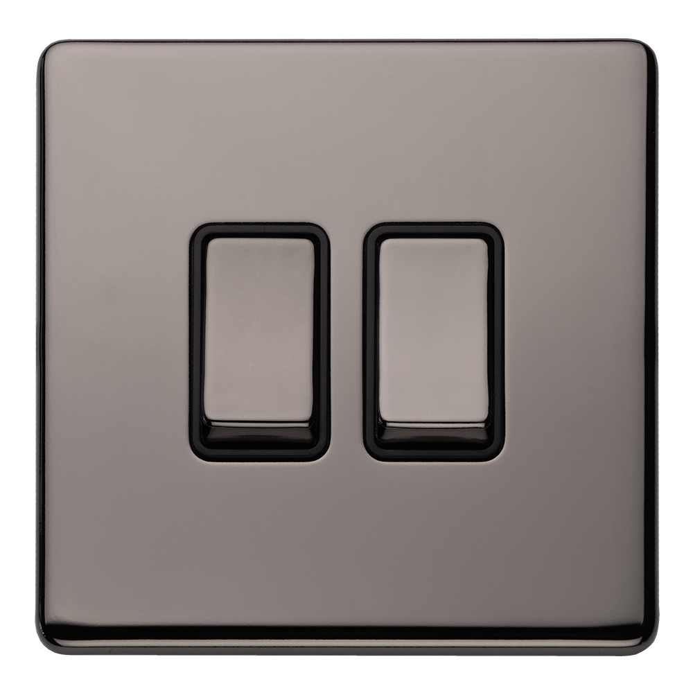 Carlisle Brass Eurolite Concealed 2 Gang 2 Way Rocker Switch