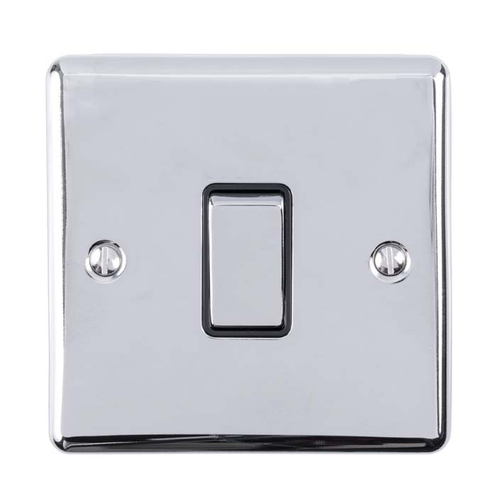 Carlisle Brass Eurolite Enhance Decorative 1 Gang 2 Way 10 Amp Rocker Switch