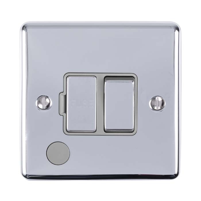 Carlisle Brass Eurolite Enhance Decorative Switched Fuse Spur Unit  with Flex Outlet