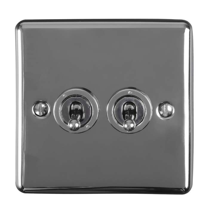 Carlisle Brass Eurolite Enhance Decorative 2 Gang 2 Way Toggle Switch