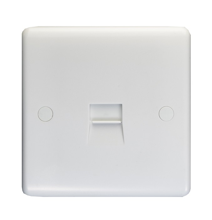 Carlisle Brass Eurolite Enhance White Plastic Secondary Telephone Line Socket