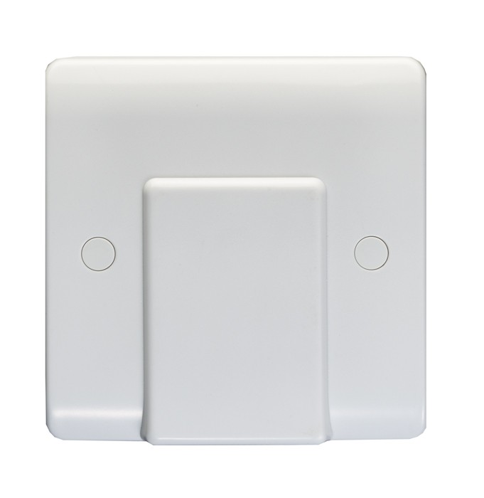 Carlisle Brass Eurolite Enhance White Plastic 20A Flex Outlet Plate