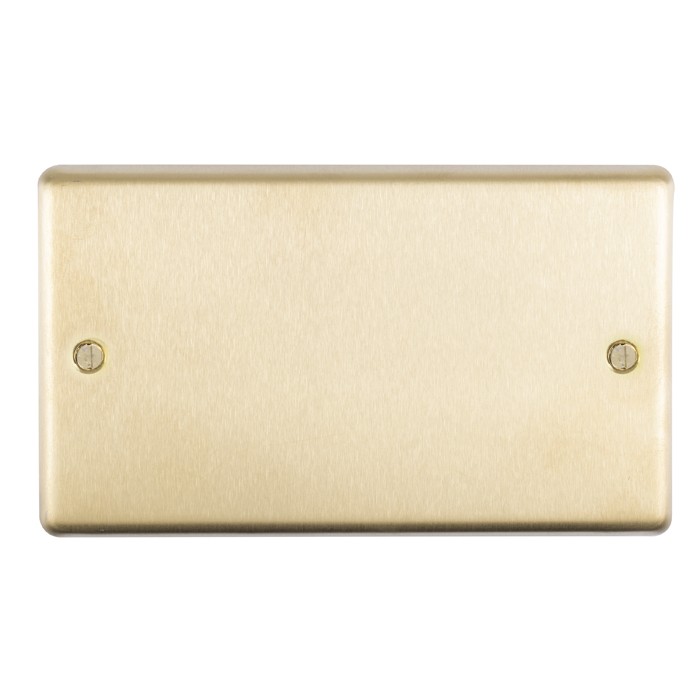 Carlisle Brass Eurolite Stainless Steel Range Round Edge Double Blank Plate