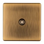 Carlisle Brass Eurolite Concealed 1 Gang Isolated TV Coaxial Socket