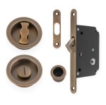 Alexander & Wilks Radius Sliding Door Lock Set