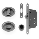 Alexander & Wilks Radius Sliding Door Lock Set