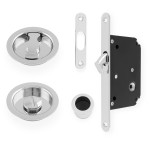 Alexander & Wilks Radius Sliding Door Lock Set