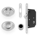 Alexander & Wilks Radius Sliding Door Lock Set