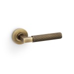 Alexander & Wilks Hurricane Knurled Lever on Round Rose