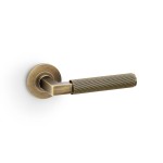 Alexander & Wilks Hurricane Reeded Lever on Round Rose