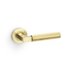 Alexander & Wilks Hurricane Reeded Lever on Round Rose