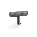 Alexander & Wilks Crispin Knurled T-bar Cupboard Knob 55mm length