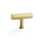 Alexander & Wilks Crispin Knurled T-bar Cupboard Knob 55mm length