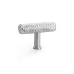 Alexander & Wilks Crispin Knurled T-bar Cupboard Knob 55mm length