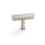 Alexander & Wilks Crispin Knurled T-bar Cupboard Knob 55mm length