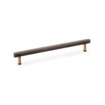 Alexander & Wilks Crispin Knurled T-bar Cupboard Pull Handle 224mm Centre to Centre