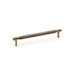 Alexander & Wilks Brunel Knurled T-Bar Cupboard Handle 160mm Centre to Centre