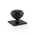 Alexander & Wilks Quantock Cupboard Knob on Square Backplate 38mm ⌀