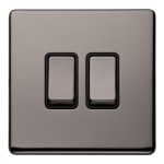 Carlisle Brass Eurolite Concealed 2 Gang 2 Way Rocker Switch