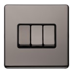 Carlisle Brass Eurolite Concealed 3 Gang 2 Way Rocker Switch