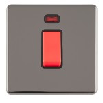 Carlisle Brass Eurolite Concealed 45 Amp Double Pole Switch with Neon Indicator