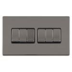 Carlisle Brass Eurolite Concealed 6 Gang 2 Way Rocker Switch