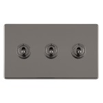 Carlisle Brass Eurolite Concealed 3 Gang 2 Way Toggle Switch