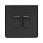 Carlisle Brass Eurolite Concealed 2 Gang 2 Way Rocker Switch