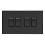 Carlisle Brass Eurolite Concealed 4 Gang 2 Way Rocker Switch