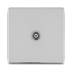 Carlisle Brass Eurolite Concealed 1 Gang Isolated TV Coaxial Socket