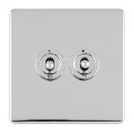 Carlisle Brass Eurolite Concealed 2 Gang 2 Way Toggle Switch