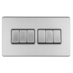 Carlisle Brass Eurolite Concealed 6 Gang 2 Way Rocker Switch