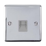 Carlisle Brass Eurolite Enhance Decorative 1 Gang Secondary Telephone Line Socket