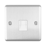 Carlisle Brass Eurolite Enhance Decorative 1 Gang Secondary Telephone Line Socket