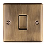 Carlisle Brass Eurolite Enhance Decorative 1 Gang 2 Way 10 Amp Rocker Switch