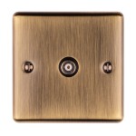 Carlisle Brass Eurolite Enhance Decorative 1 Gang Isolated TV Coaxial Socket