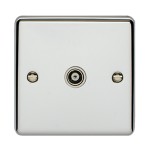 Carlisle Brass Eurolite Enhance Decorative 1 Gang Isolated TV Coaxial Socket