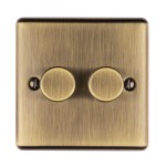 Enhance Decorative 2 Gang 2 Way LED Dimmer Switch (400W)