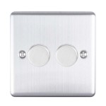 Enhance Decorative 2 Gang 2 Way LED Dimmer Switch (400W)