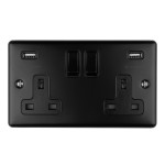 Carlisle Brass Eurolite Enhance Decorative 13 Amp Double USB-A Socket